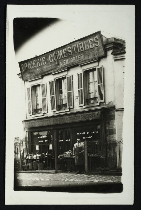 Une épicerie de Colombes vers 1900