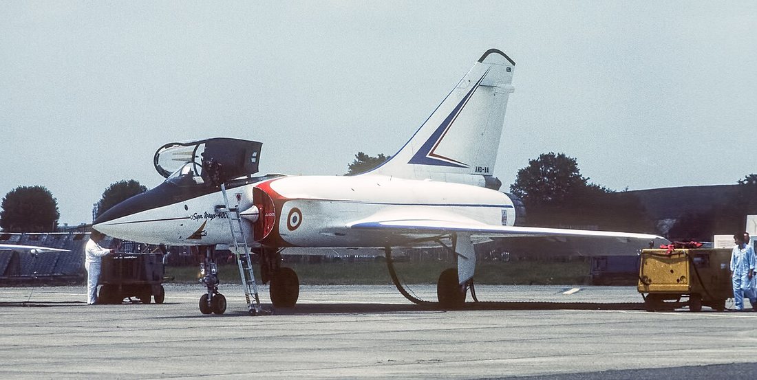 Le Mirage 4000 au Salon du Bourget en 1981