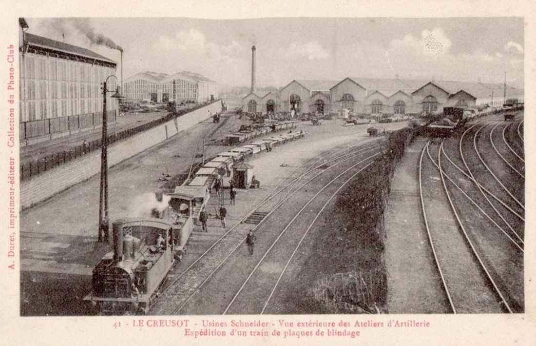 Les ateliers Schneider du Creusot au début du XXe siècle