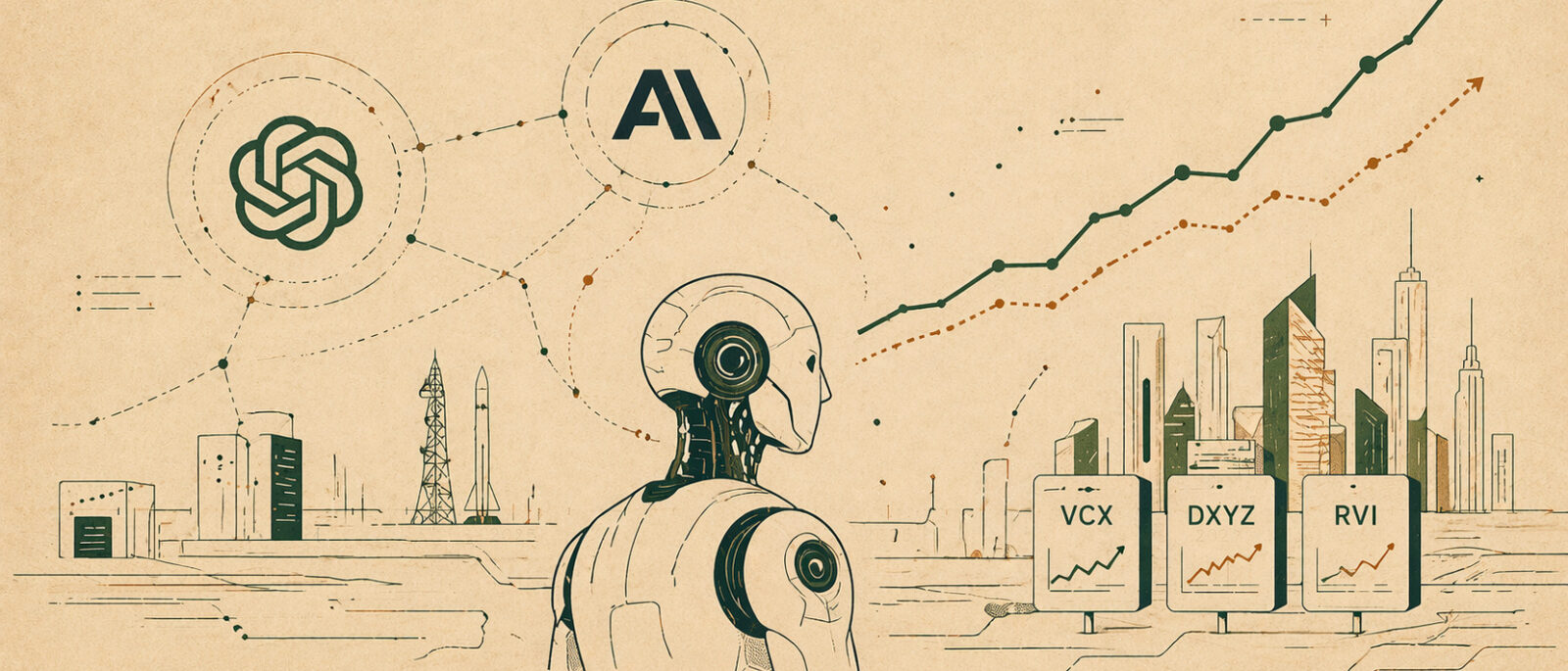 Investir en Bourse sur OpenAI et Anthropic en 2026 (Fundrise VCX, DXYZ, RVI)